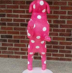 Very Rare!!! Victoria's Secret Pink Large Life Size Dog on Hind Legs. Excellent!